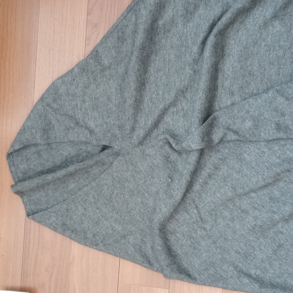 gray poncho